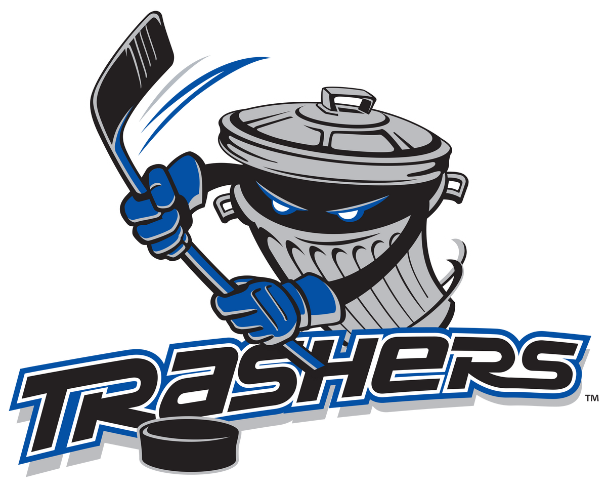 Bench Clearers Danbury Trashers Alternate Hockey Tank - S / Blue / Polyester