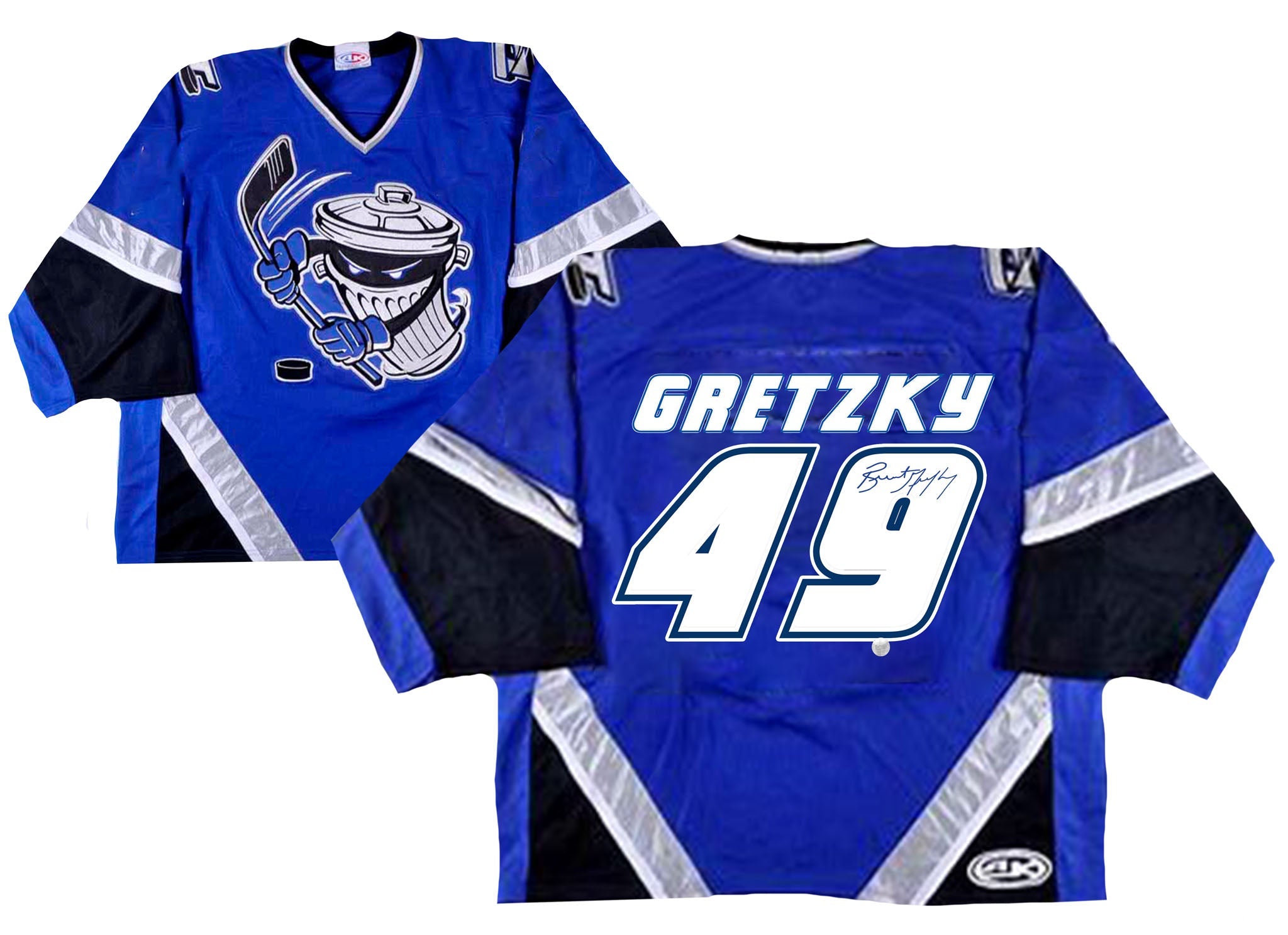Champagne Stained Gretzky Cup Jersey Headlines GFA Summer Sale